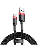 SOMMERUDSALG - Baseus - Cafule kabel USB-C 3A 0.5m (Rød+Sort)