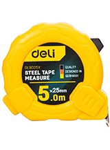Deli Tools - Målebånd i Stål 5m/25mm Deli Værktøj EDL9025Y (gul)