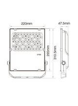Miboxer - LED Projektør - 50W - RGB-CCT - IP65 - 230V - WiFi - 2.4GHz RF