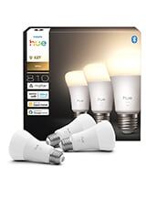 E27 - Philips Hue White 810LM LED pære 3-pak (NY 2025 MODEL)