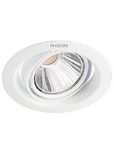 Philips Indbygningsspot - Pomeron - SceneSwitch - 7W - 2700K - Hvid