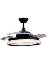 Philips LED Loftlampe m. ventilator - Bliss - Sort