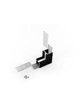 Vinkel til LED Profil LINEA20 - 270° - Sort - Stående
