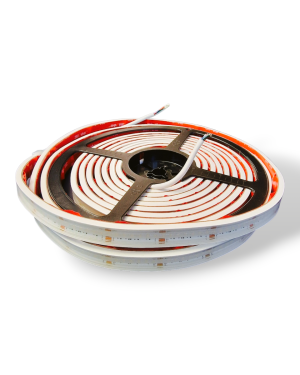 HiluX RGBW COB LED Strips - 24V - 18W/m - 620lm/m - RGB+3000K - CRI90+ - 5m - IP67