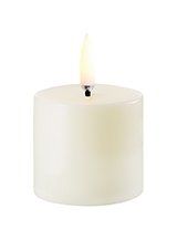 SOMMERUDSALG - Uyuni - LED Bloklys - Ivory - 5x4,5 cm