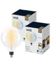 WiZ E27 Tunable White Globepære 20cm - 2-pak