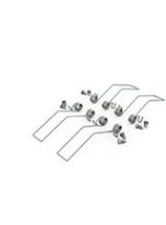 Beslag til LED Profil PHIL RECESSED - inox - 4 stk