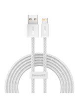 SOMMERUDSALG - Baseus - Dynamisk Kabel USB til Lightning, 2.4A, 1m - Hvid