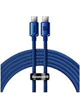 SOMMERUDSALG - Baseus - Krystalstrålende USB-C til USB-C-kabel, 100W, 1,2m (blå)