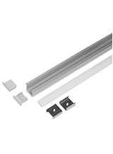 Aluminiumsprofil - Model L (Indbyg) - 20mm LED strip - Alu