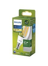 E14 - Philips LED Kertepære - 2.3W - 485lm - 2700K - Klar - A-lyskilde