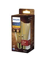 E27 - Philips Flame LED Edisonpære - 7W - 250lm - 1800K - Amber