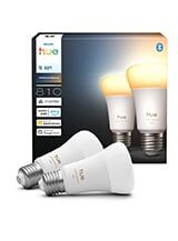 BLACK WEEK - E27 - Philips Hue White Ambiance 810lm LED pære 2-pak (NY 2025 MODEL)