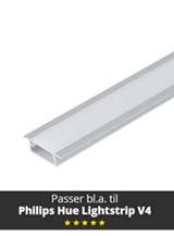 SOMMERUDSALG - Aluminiumsprofil - Model G til Philips Hue og WiZ - Alu