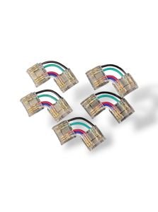 Hjørne SmartClip til 12mm RGBW COB LED Bånd - 5-pak